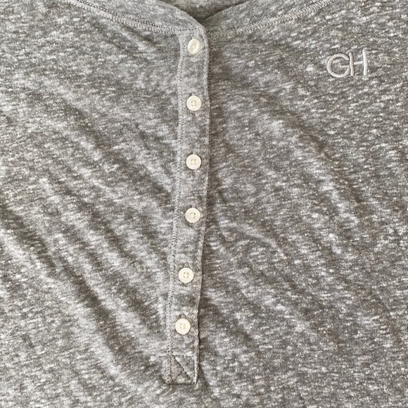 ❤️ Gilly Hicks heather gray button down soft tee Medium - Picture 5 of 7